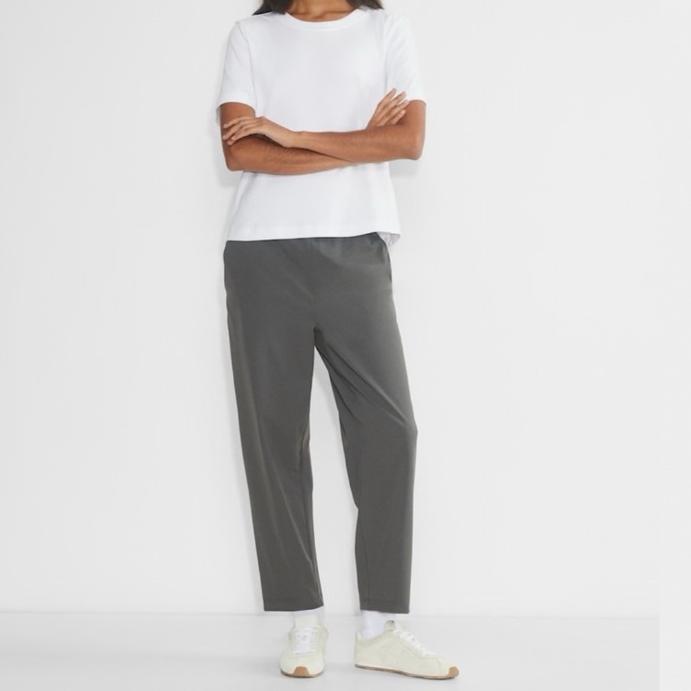 Babaton The Group Weekender Pant Size S Gray Joggers Pockets Pull On High Rise